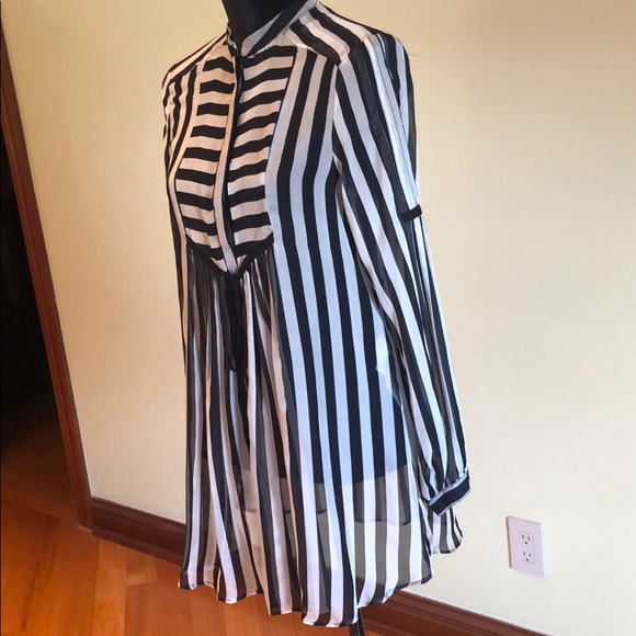 Zara Basic Striped Long Top Size Small🌸 - Picture 5 of 7